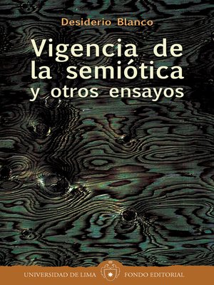 cover image of Vigencia de la semiótica y otros ensayos